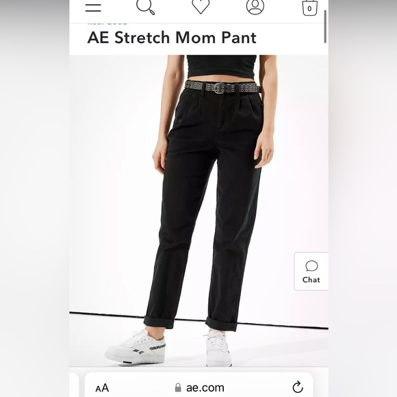 American Eagle Real Good AE Stretch Mom Pant size 4R - Picture 3 of 7